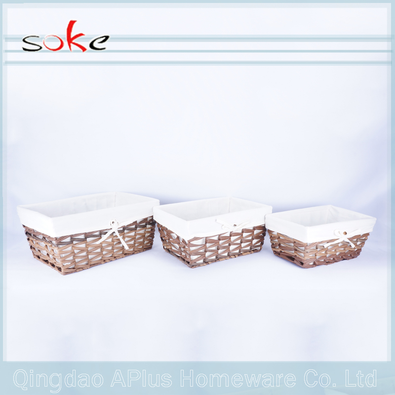 Panier de rangement 100% PE en rotin